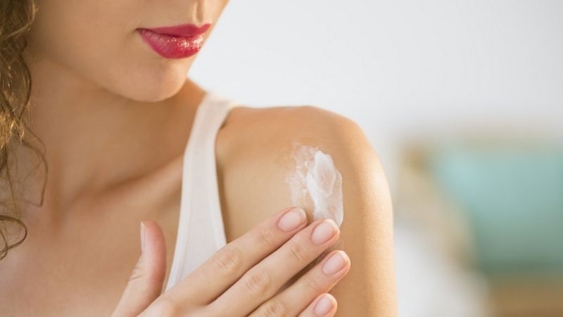 After exfoliating, apply moisturizer to the body and face to rebalance the moisture on the skin.