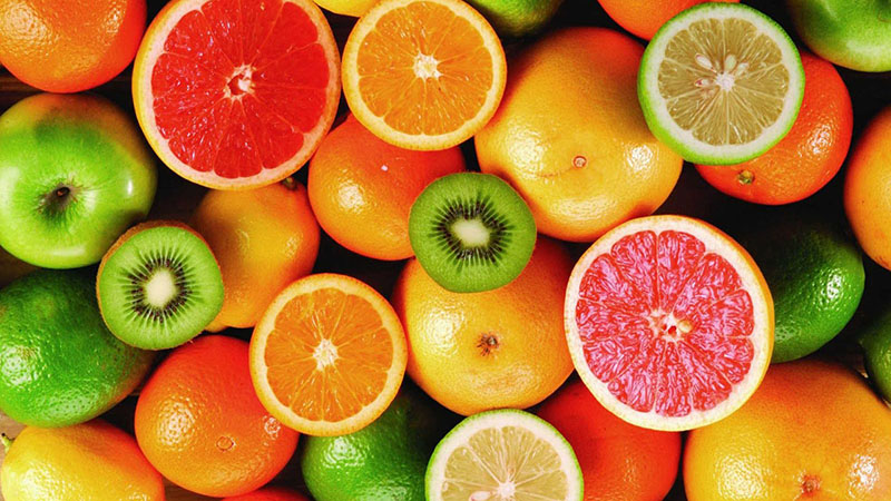 Fruits rich in vitamins.