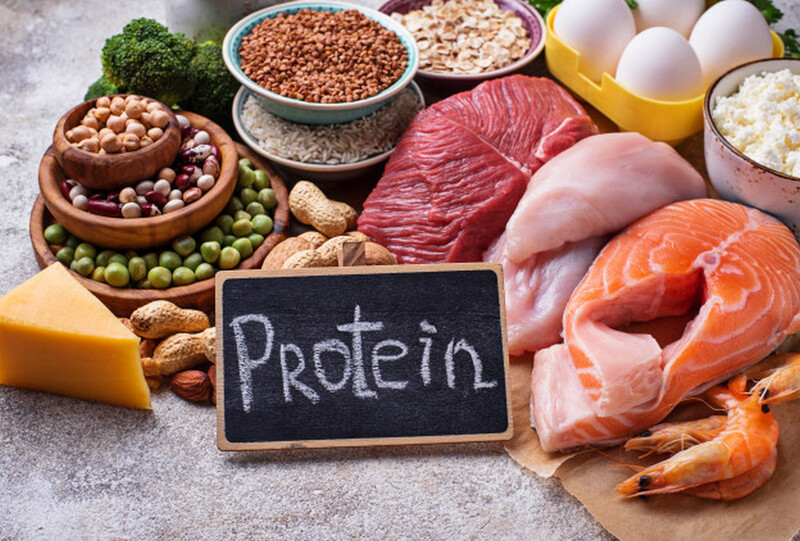 Eat a lot of food  protein will provide many nutrients for the body