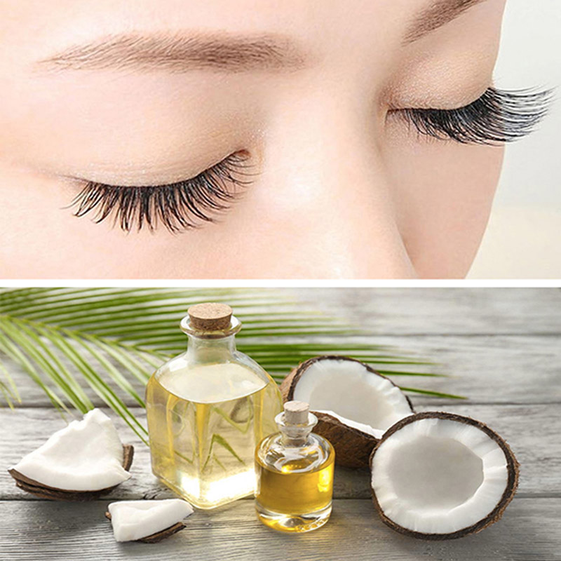 Apply coconut oil to your eyelids daily; over time, you will notice darker lashes with reduced breakage.