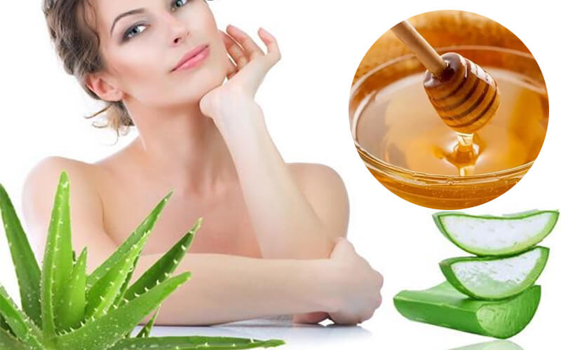 The aloe vera honey mask can effectively reduce acne.