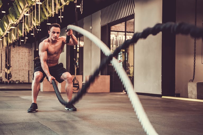 Battle ropes effectively burn fat while enhancing strength and endurance.