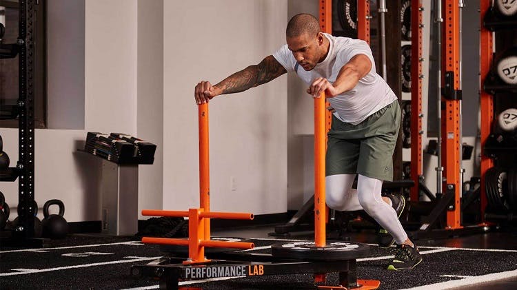 Sled Push - High and Low Exercise