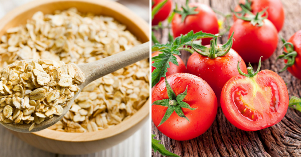 Whiten Your Skin with Oatmeal and Tomato