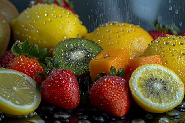 There are many types of fruits that contain Vitamin C
