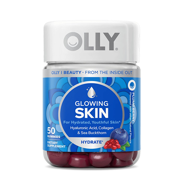 Olly Glowing Skin gummies bottle